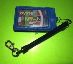 Oyster card with luggage tag